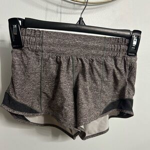 Gray hotty hot LULULEMON 2.5 inch shorts